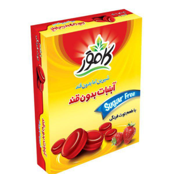 آبنبات توت فرنگی بدون قند