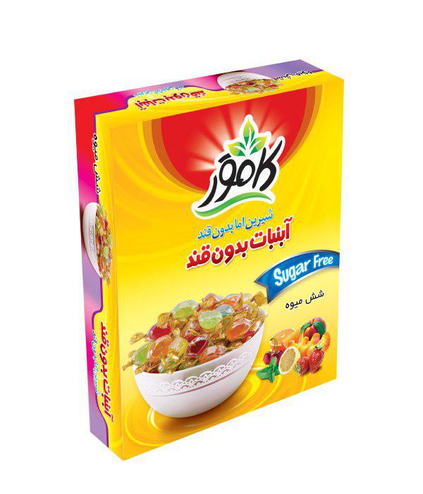 آبنبات شش میوه بدون قند
