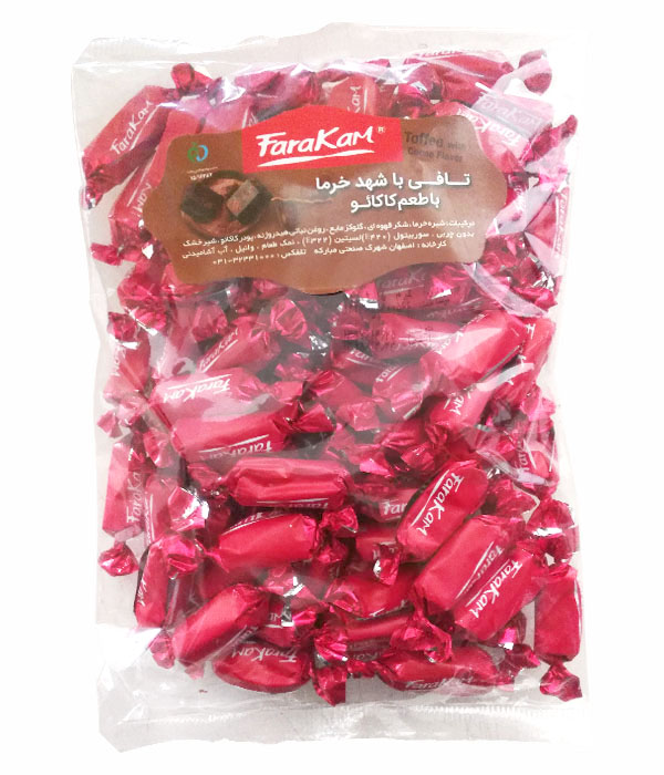 تافی با شهد خرما و طعم کاکائو ۲۰۰ گرمی